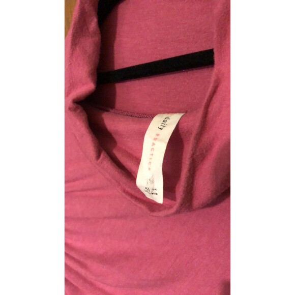 Anthropologie Mock Neck Long-Sleeved Ruched Pink Maxi Dress 3X - Picture 6 of 8